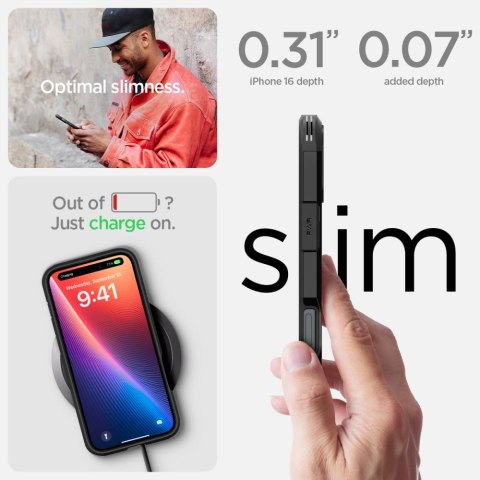 Spigen nakładka Tough Armor Mag MagSafe do iPhone 16 6,1" czarna