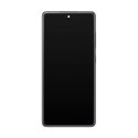 LCD + Panel Dotykowy Samsung Galaxy S20 FE 5G G781 GH82-24214A GH82-24215A niebieski z ramką oryginał