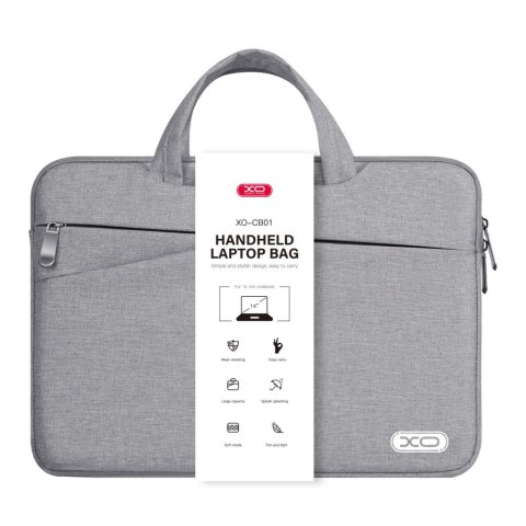 XO Torba na laptopa CB01 14" szara