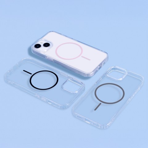 Nakładka Anti Shock Thin Mag do iPhone 17 Pro Max 6,9" różowa open ring