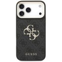Guess Nakładka 4G PU Leather Case Big 4G And Classic Logo With Big 4G PU Nylon Strap And Metal Camera And Buttons Do iPhone 17 P