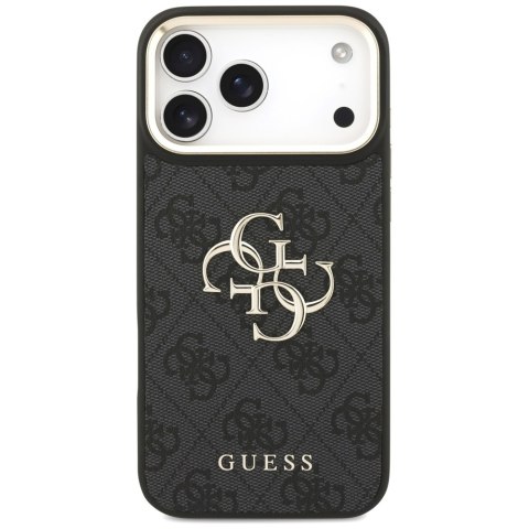 Guess Nakładka 4G PU Leather Case Big 4G And Classic Logo With Big 4G PU Nylon Strap And Metal Camera And Buttons Do iPhone 17 P