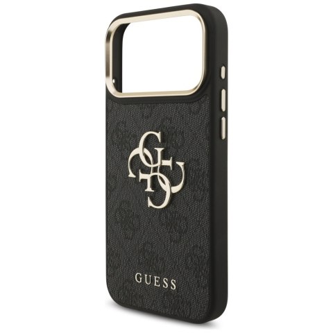 Guess Nakładka 4G PU Leather Case Big 4G And Classic Logo With Big 4G PU Nylon Strap And Metal Camera And Buttons Do iPhone 17 P