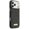 Guess nakładka 4G Logo Plate MagSafe do iPhone 17 Pro Max czarna
