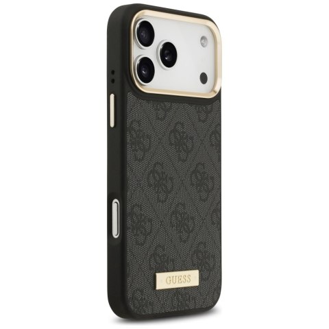 Guess nakładka 4G Logo Plate MagSafe do iPhone 17 Pro Max czarna