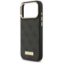 Guess nakładka 4G Logo Plate MagSafe do iPhone 17 Pro Max czarna