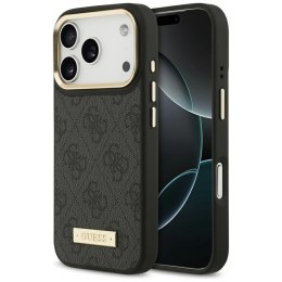 Guess nakładka 4G Logo Plate MagSafe do iPhone 17 Pro czarna