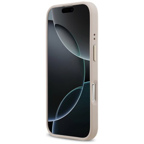 Guess nakładka 4G Logo Plate MagSafe do iPhone 17 różowa