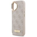 Guess nakładka 4G Logo Plate MagSafe do iPhone 17 różowa