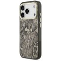Guess nakładka Python Pattern MagSafe do iPhone 17 Pro brązowa