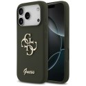 Guess nakładka Silicone Big 4G Script do iPhone 17 Pro Max khaki