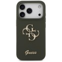 Guess nakładka Silicone Big 4G Script do iPhone 17 Pro Max khaki