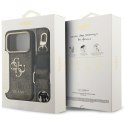 Guess nakładka 4G Big 4G Classic Logo Big Strap Metal Buttons do iPhone 17 Pro brązowa