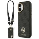 Guess nakładka 4G Strass Logo & Big Strap Metal Buttons MagSafe do iPhone 17 czarna