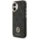 Guess nakładka 4G Strass Logo & Big Strap Metal Buttons MagSafe do iPhone 17 czarna