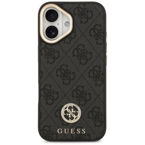 Guess nakładka 4G Strass Logo & Big Strap Metal Buttons MagSafe do iPhone 17 czarna