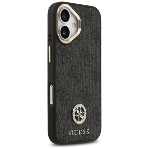 Guess nakładka 4G Strass Logo & Big Strap Metal Buttons MagSafe do iPhone 17 czarna