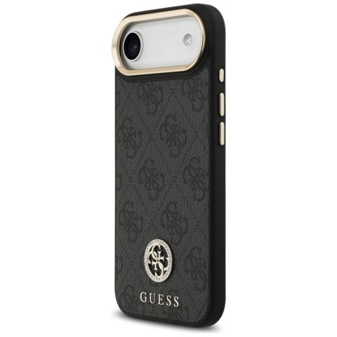 Guess nakładka 4G Strass Logo & Big Strap Metal Buttons MagSafe do iPhone Air czarna