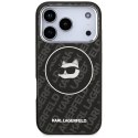 Karl Lagerfeld nakładka IML Choupette Head Logo MagSafe do iPhone 17 Pro Max czarna