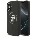 Karl Lagerfeld nakładka Silicone Karl&Choupette Ring MagSafe do iPhone 17 czarna