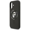 Karl Lagerfeld nakładka Silicone Karl&Choupette Ring MagSafe do iPhone 17 czarna