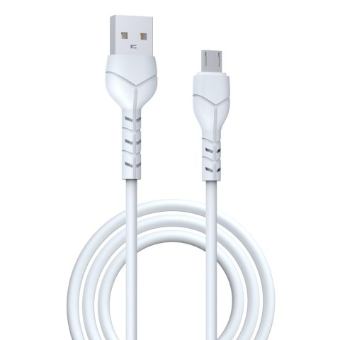 Devia kabel Kintone EC144 USB - MicroUSB 1,0 m 2,1A biały