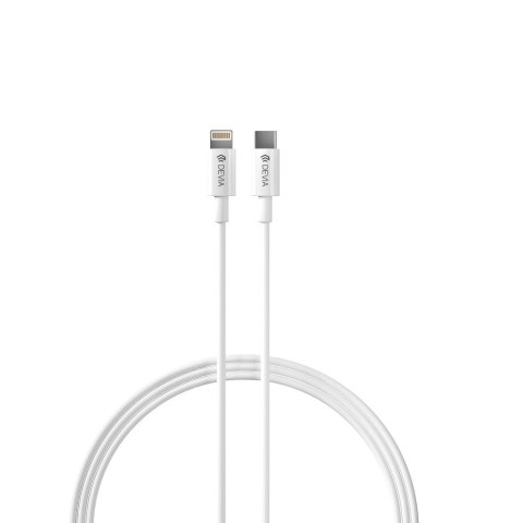 Devia ładowarka sieciowa Rocket PD 20W 1x USB-C biała + kabel USB-C - Lightning