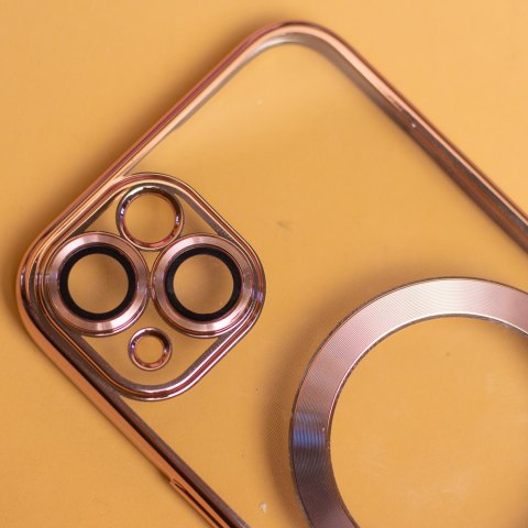 Nakładka Color Chrome Mag do Samsung Galaxy A17 4G / A17 5G / A18 5G różowo-złota