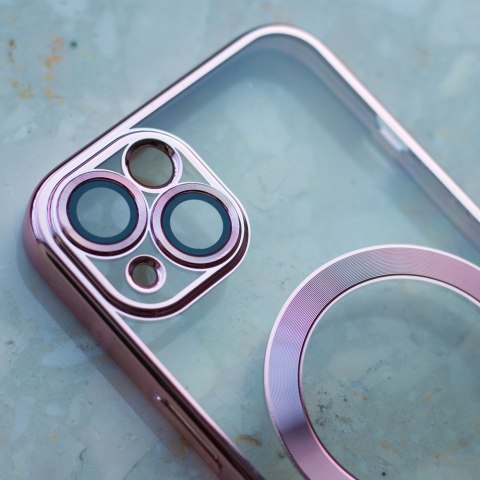 Nakładka Color Chrome Mag do Samsung Galaxy A17 4G / A17 5G / A18 5G różowo-złota