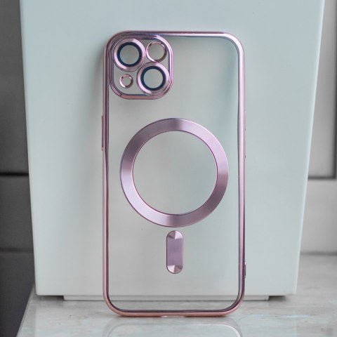 Nakładka Color Chrome Mag do Samsung Galaxy A17 4G / A17 5G / A18 5G różowo-złota