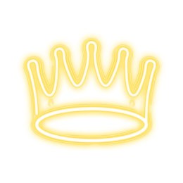 Neon PLEXI LED KORONA ciepła biała NNE12 Neolia