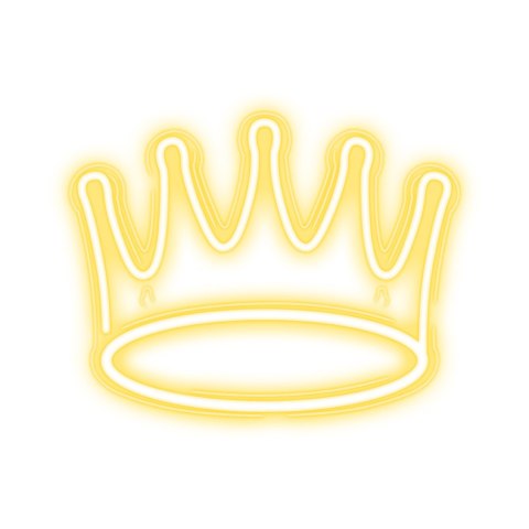 Neon PLEXI LED KORONA ciepła biała NNE12 Neolia