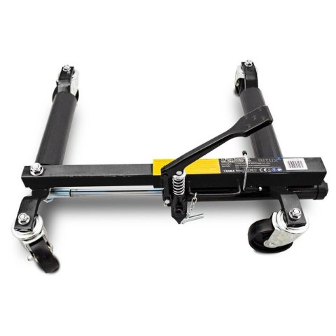 Wózek manewrowy hydrauliczny pod koła 4 sztuki czarny