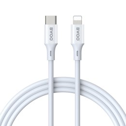 BWOO kabel USB-C - Lightning 2m 27W ABS + TPE biały