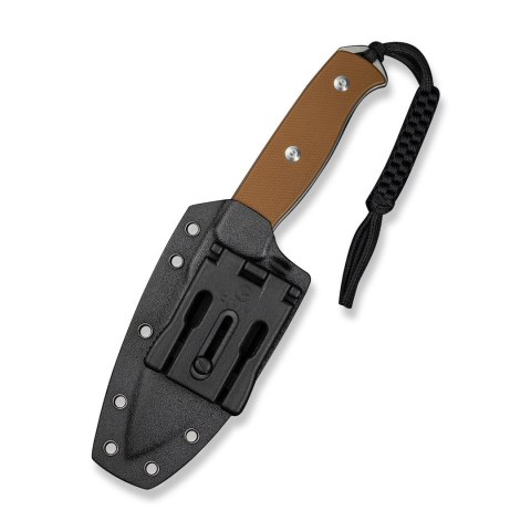 Nóż stały SENCUT Toxodon G10 Brown 243 mm Kydex bushcraft