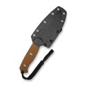 Nóż stały SENCUT Toxodon G10 Brown 243 mm Kydex bushcraft