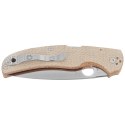 Nóż składany Spyderco Native Chief Brown Canvas Micarta, Satin CPM Cru-Wear by Sal Glesser (C244MPCW)