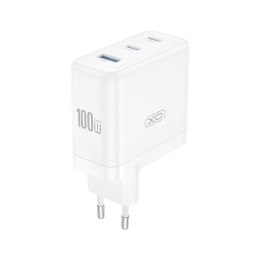 XO ładowarka sieciowa CE35 PD 100W 2x USB-C 1x USB biała