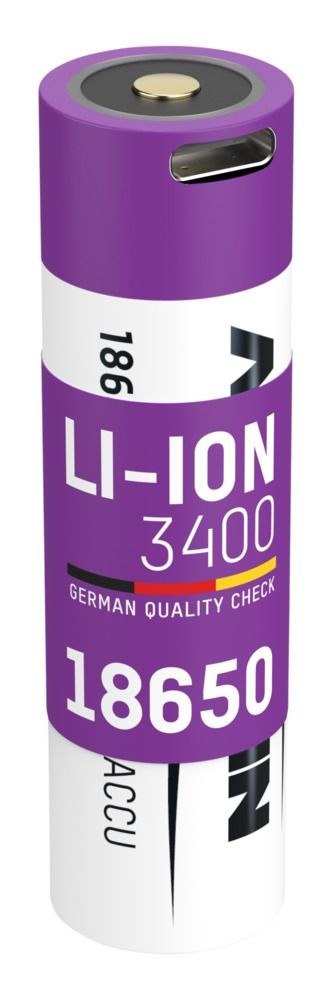 Akumulator Ansmann Li-Ion 18650 typ 3400 z USB-C
