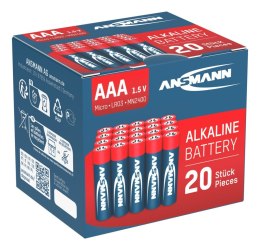 Baterie alkaliczne Ansmann AAA / LR03, 20 szt.
