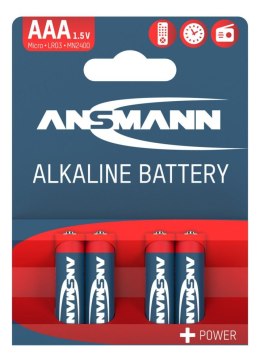 Baterie alkaliczne Ansmann AAA / LR03, 4 szt.