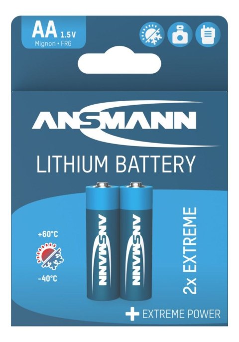 Baterie litowe Ansmann AA / FR6 2 szt.
