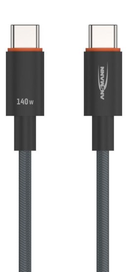 Kabel Ansmann USB-C/C, 140W, 60 cm, antracyt