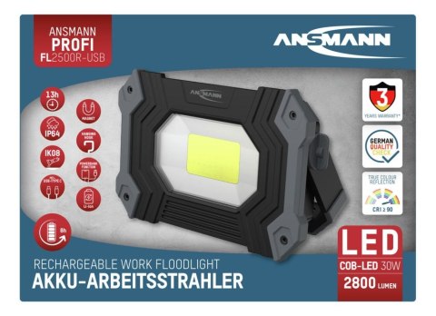 Lampa robocza Ansmann FL2500R,2800 lm, aku