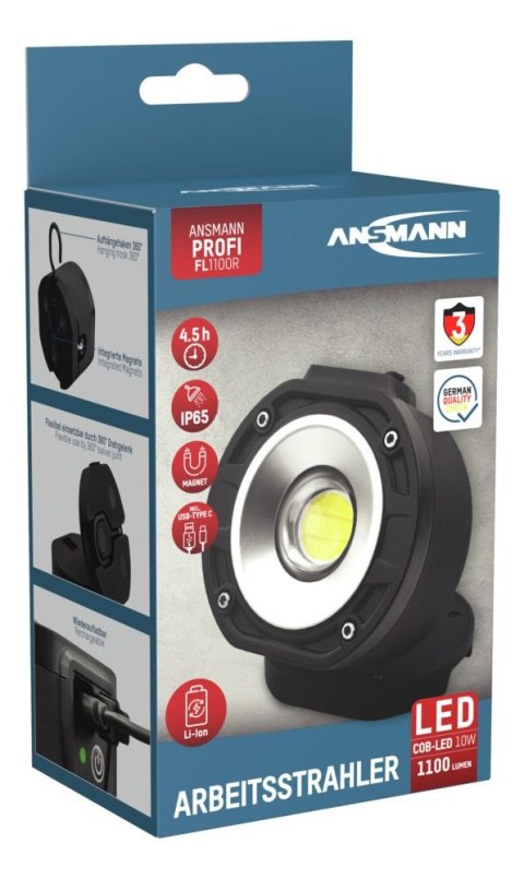 Lampa robocza Ansmann LED FL1100R, 700 lm, aku