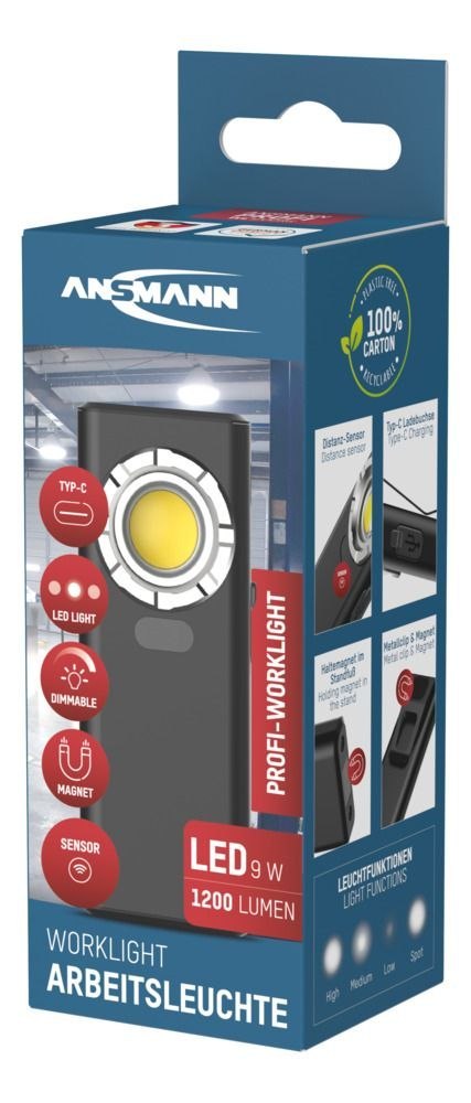 Lampa warsztatowa Ansmann WL1200R,1200lm, aku