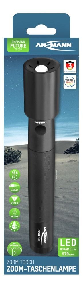 Latarka Ansmann LED Torch Future T500F,970 lm, 3xD