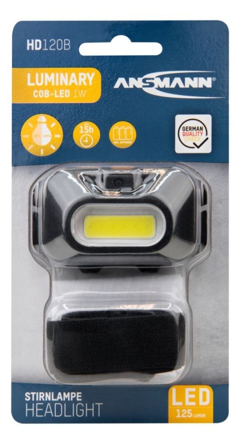 Latarka czołowa LED Ansmann HD120B, 125 lm, 3xAAA