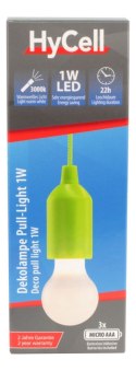 Żarówka LED HyCell PL1W, 25 lm, 3xAAA, zielona