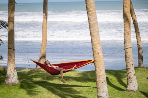 Hamak Ticket To The Moon King Size Burg./D.Yellow